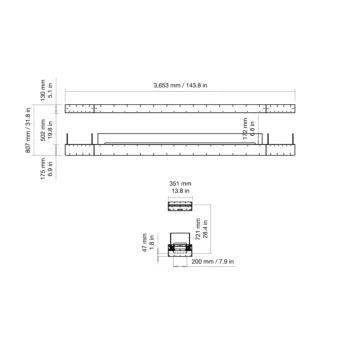 Flex 140IL.BX2 Island Fireplace