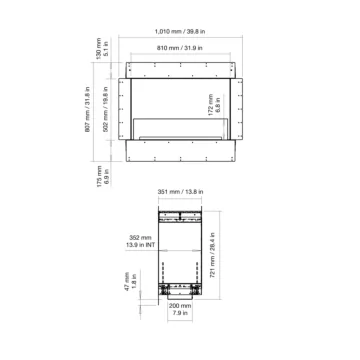 Flex 32DB Double Sided Fireplace