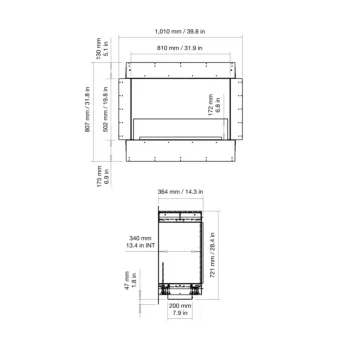 Flex 32SS Single Sided Fireplace
