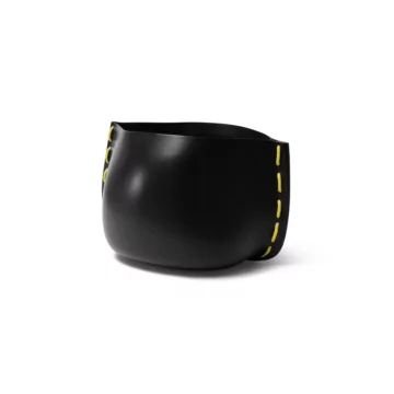 Stitch 75 Plant Pot Studio - Graphite  / Yellow / Rope