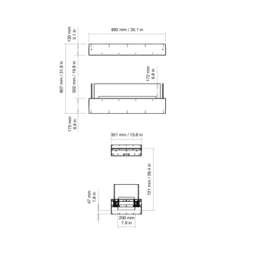 Flex 32IL Island Fireplace