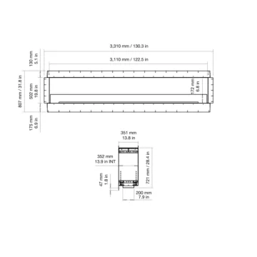 Flex 122DB Double Sided Fireplace