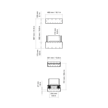 Flex 18IL Island Fireplace