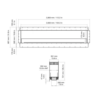Flex 104DB Double Sided Fireplace