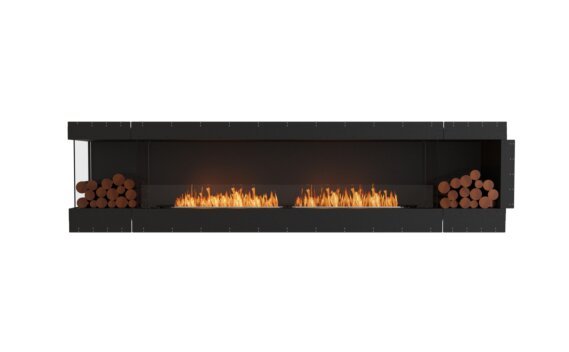 Flex 122LC.BX2 Left Corner - Ethanol / Black / Uninstalled view - Logs not included by EcoSmart Fire