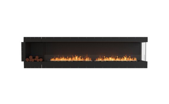 Flex 122RC.BXL Right Corner - Ethanol / Black / Uninstalled view - Logs not included by EcoSmart Fire