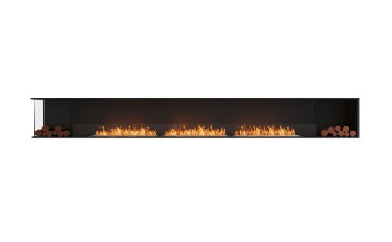 Flex 158LC.BX2 Left Corner - Ethanol / Black / Installed view - Logs not included by EcoSmart Fire