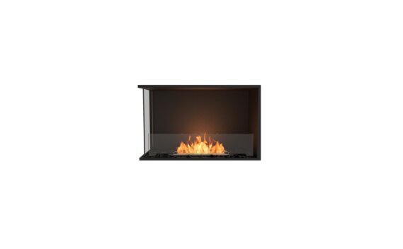 Flex 32LC Left Corner - Ethanol / Black / Installed View by EcoSmart Fire
