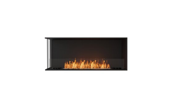 Flex 50LC Left Corner - Ethanol / Black / Installed View by EcoSmart Fire