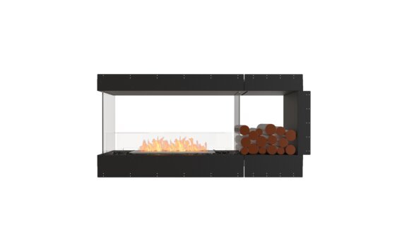 Flex 60PN.BXR Peninsula - Ethanol / Black / Uninstalled view - Logs not included by EcoSmart Fire