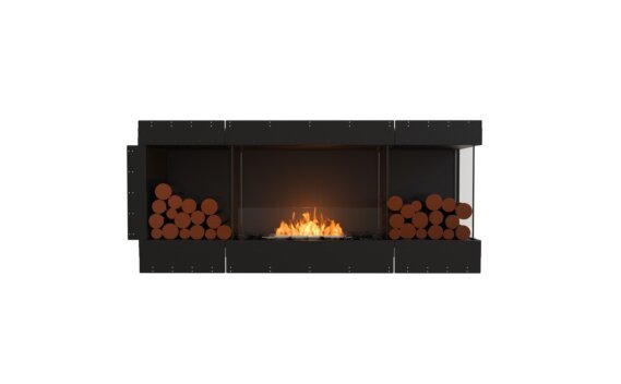 Flex 68RC.BX2 Right Corner - Ethanol / Black / Uninstalled view - Logs not included by EcoSmart Fire