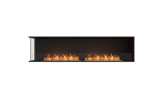 Flex 86LC Left Corner - Ethanol / Black / Installed View by EcoSmart Fire