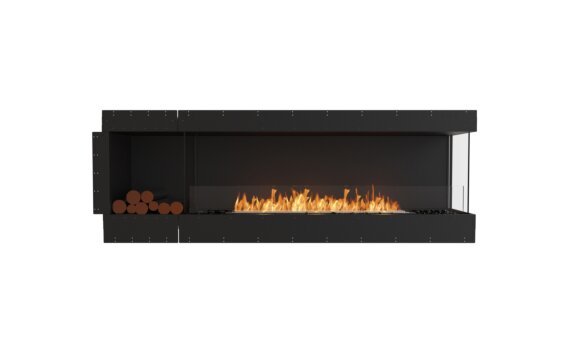 Flex 86RC.BXL Right Corner - Ethanol / Black / Uninstalled view - Logs not included by EcoSmart Fire