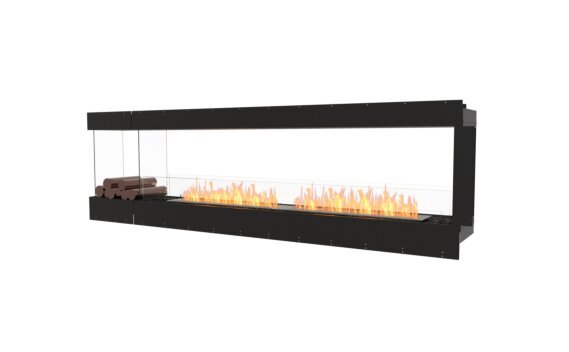 Flex 104PN.BXL Peninsula - Ethanol / Black / Uninstalled view - Logs not included by EcoSmart Fire