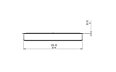 XL900 Ethanol Burner - Technical Drawing / Front by EcoSmart Fire