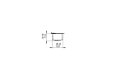 XL900 Ethanol Burner - Technical Drawing / Side by EcoSmart Fire