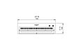 XL700 Ethanol Burner - Technical Drawing / Top by EcoSmart Fire