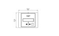 BK5 Ethanol Burner - Technical Drawing / Top by EcoSmart Fire