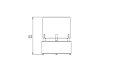 Glow Fire Pit - Technical Drawing / Front by EcoSmart Fire