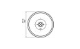 Mix 850 Fire Pit - Technical Drawing / Top by EcoSmart Fire