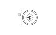 Mix 600 Fire Pit - Technical Drawing / Top by EcoSmart Fire