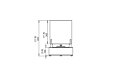 Cyl Fire Pit - Technical Drawing / Front by EcoSmart Fire