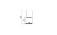 Lighthouse 300 Fire Pit - Technical Drawing / Front by EcoSmart Fire