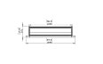 Firebox 1400CV Curved Fireplace - Technical Drawing / Top by EcoSmart Fire