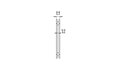 Echo Fireplace Screen - Technical Drawing / Top by EcoSmart Fire