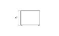 Accessory Holder Black Safety Accessorie - Technical Drawing / Front by EcoSmart Fire