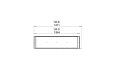 Flex 50LC Left Corner - Technical Drawing / Top by EcoSmart Fire