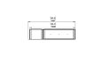 Flex 60RC.BXL Right Corner - Technical Drawing / Top by EcoSmart Fire