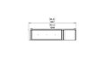 Flex 60RC.BXR Right Corner - Technical Drawing / Top by EcoSmart Fire