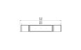 Flex 86RC.BX2 Right Corner - Technical Drawing / Top by EcoSmart Fire