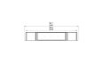 Flex 86SS.BX2 Single Sided - Technical Drawing / Top by EcoSmart Fire