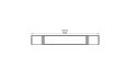Flex 104 - Technical Drawing / Top by EcoSmart Fire