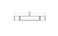 Flex 104DB.BX2 Double Sided - Technical Drawing / Top by EcoSmart Fire