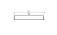 Flex 104LC Left Corner - Technical Drawing / Top by EcoSmart Fire