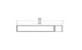 Flex 104LC.BXR Left Corner - Technical Drawing / Top by EcoSmart Fire