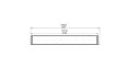 Flex 104PN Peninsula - Technical Drawing / Top by EcoSmart Fire