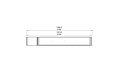 Flex 104PN.BXL Peninsula - Technical Drawing / Top by EcoSmart Fire