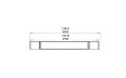 Flex 122LC.BX2 Left Corner - Technical Drawing / Top by EcoSmart Fire