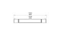 Flex 122PN.BX2 Peninsula - Technical Drawing / Top by EcoSmart Fire