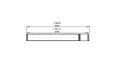 Flex 122PN.BXR Peninsula - Technical Drawing / Top by EcoSmart Fire