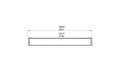 Flex 122RC Right Corner - Technical Drawing / Top by EcoSmart Fire