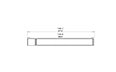 Flex 140LC.BXL Left Corner - Technical Drawing / Top by EcoSmart Fire