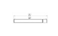 Flex 140LC.BXR Left Corner - Technical Drawing / Top by EcoSmart Fire