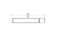 Flex 104RC.BXR Right Corner - Technical Drawing / Top by EcoSmart Fire