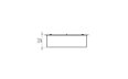 XS340 Ethanol Burner - Technical Drawing / Front by EcoSmart Fire