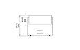 Step Fire Pit - Technical Drawing / Front by EcoSmart Fire